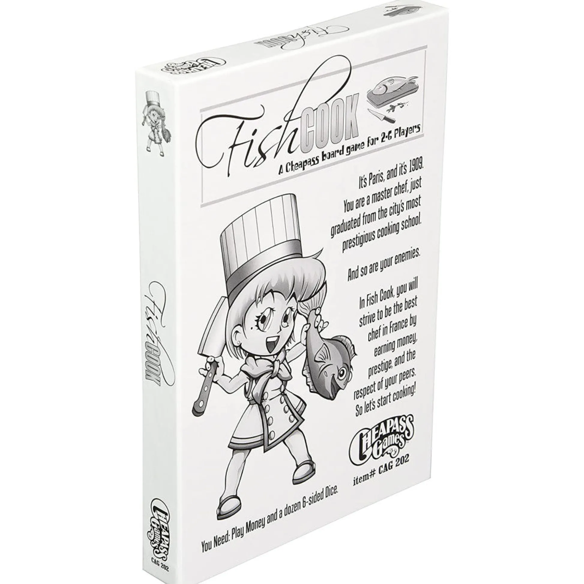 Flat River Group Fish Cook: Master Chef Board Game by Cheapass Games* Board Games|Role-Playing Games