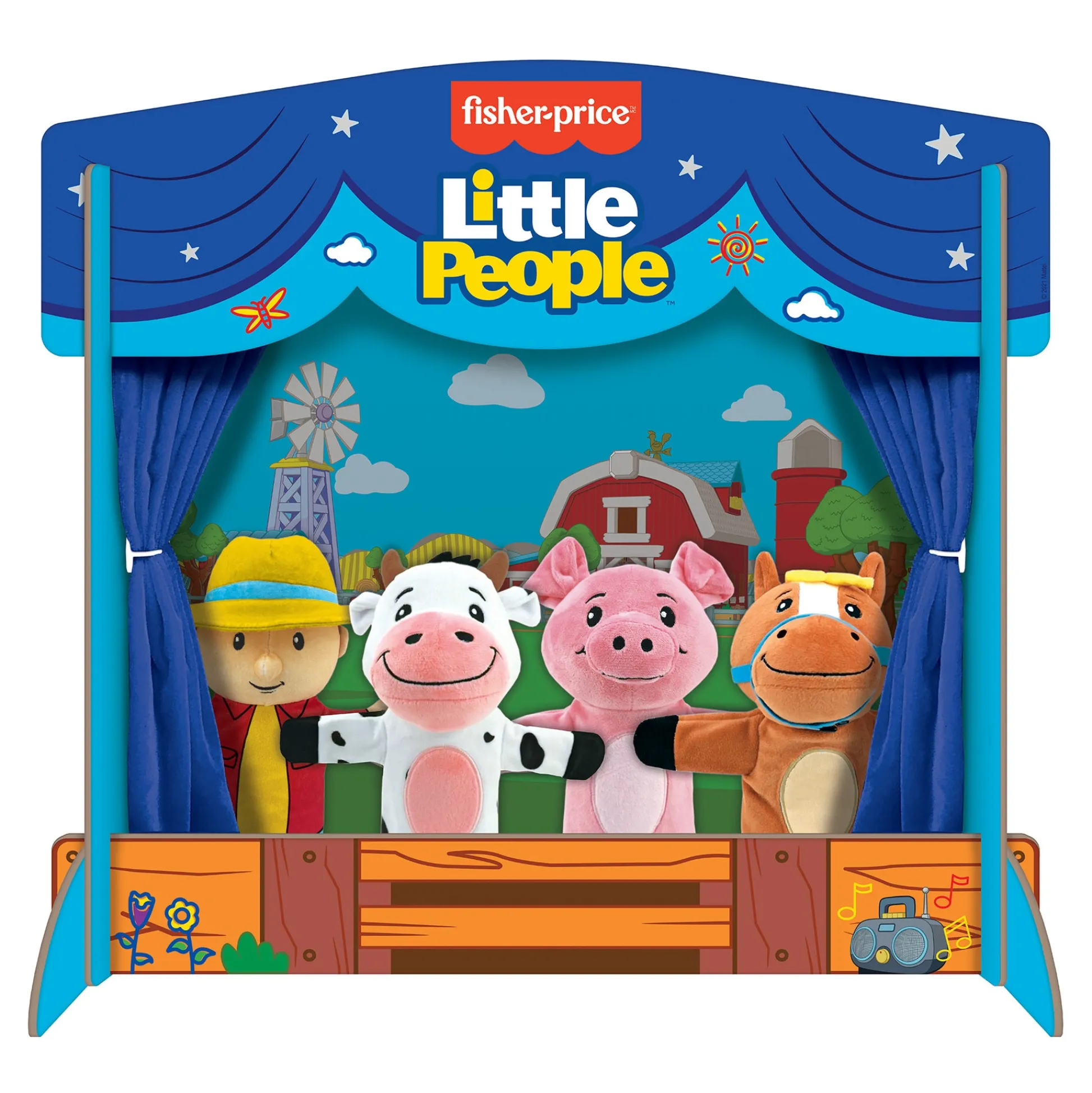 The Distribution Solutions Fisher-Price Farmyard Friends Puppet Theater Set* Puppets & Puppet Theaters|Dress Up