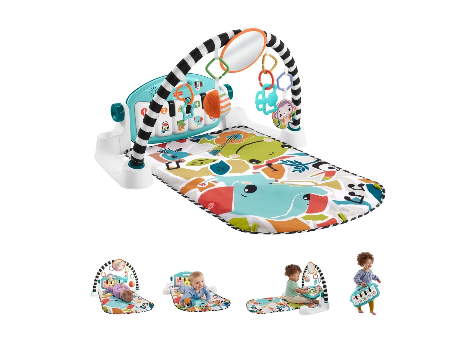 Macy's - Supplier Fisher-Price Glow and Grow Kick Play Piano Gym - Interactive Baby Playmat* Activity Centers