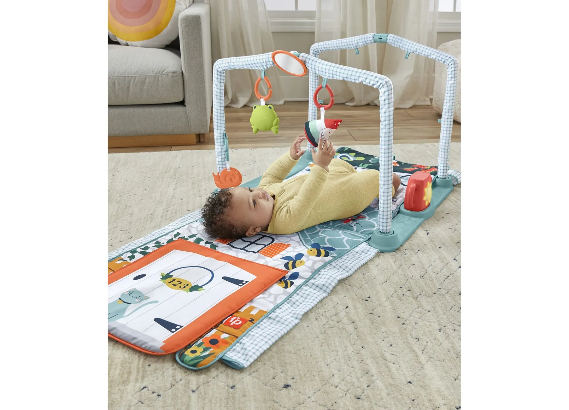 Macy's - Supplier Fisher-Price 3-in-1 Crawl & Play Activity Gym Cottage Theme* Activity Centers