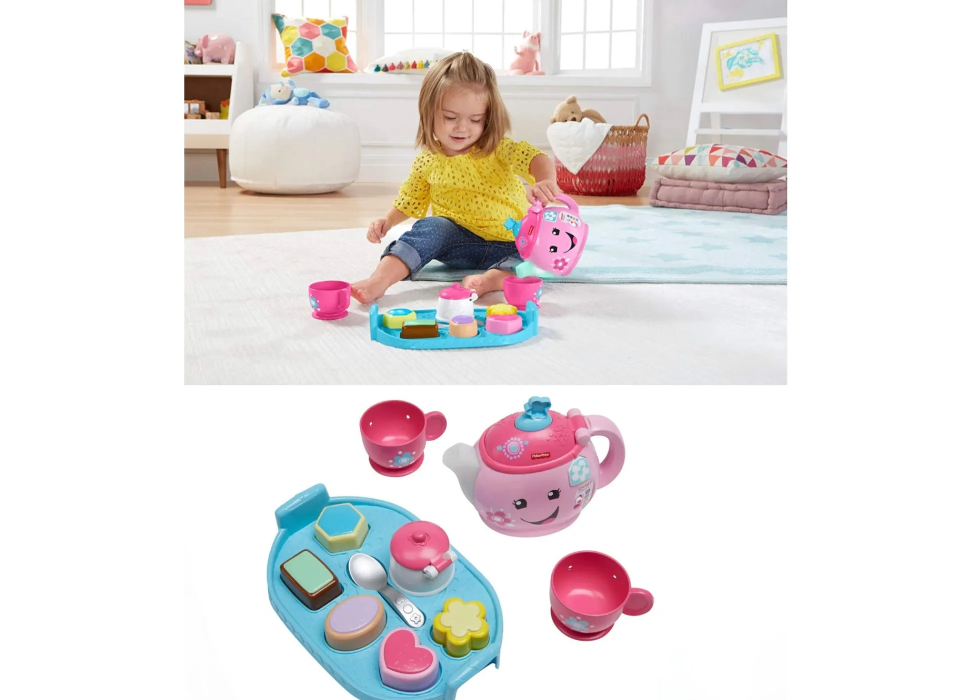 Macy's - Supplier Fisher-Price Laugh and Learn Sweet Manners Tea Set - Interactive Playset* Preschool Education Toys & Activities|Social & Emotional Skills