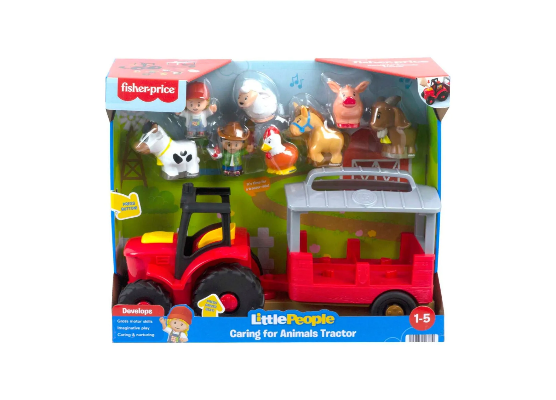 Macy's - Supplier Fisher-Price Little People Caring for Animals Tractor Playset* Preschool Education Toys & Activities|Preschool Vehicles