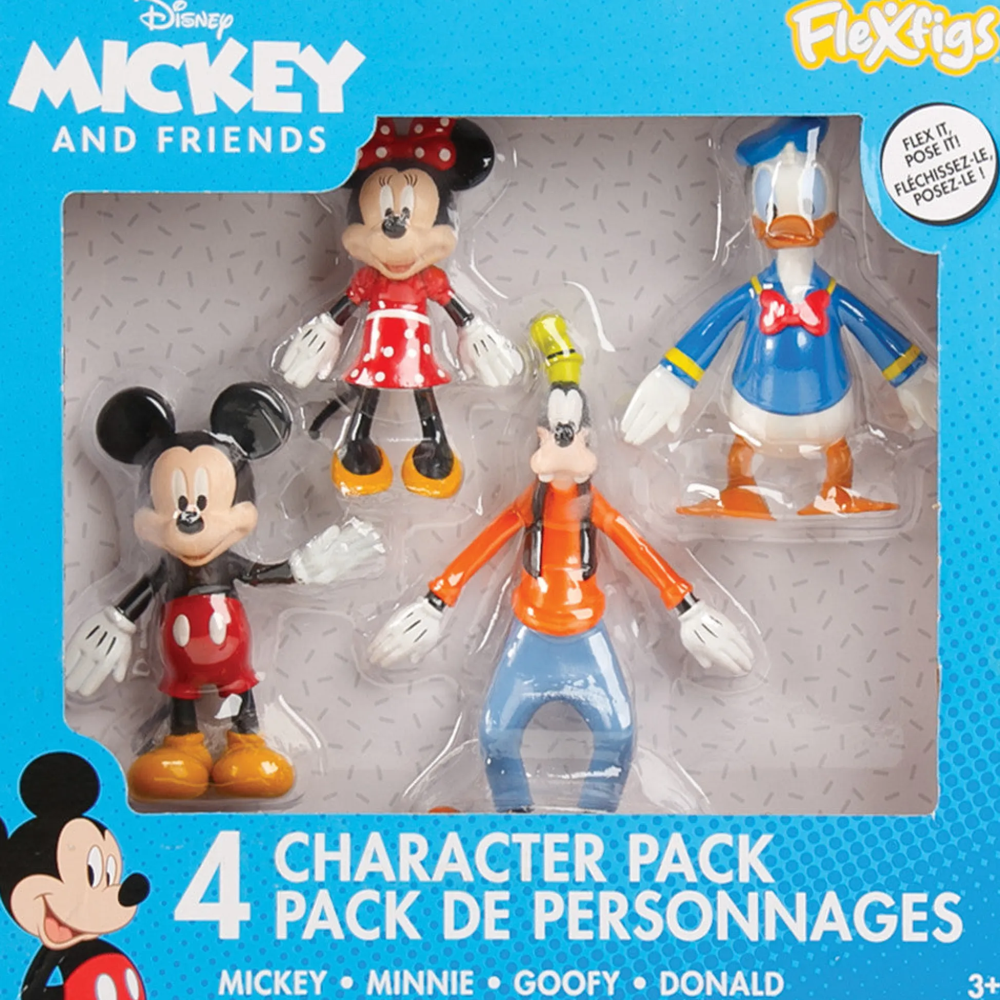 Flat River Group FleXfigs Mickey Mouse Adventure 4-Pack Articulated Figures* Action Figures
