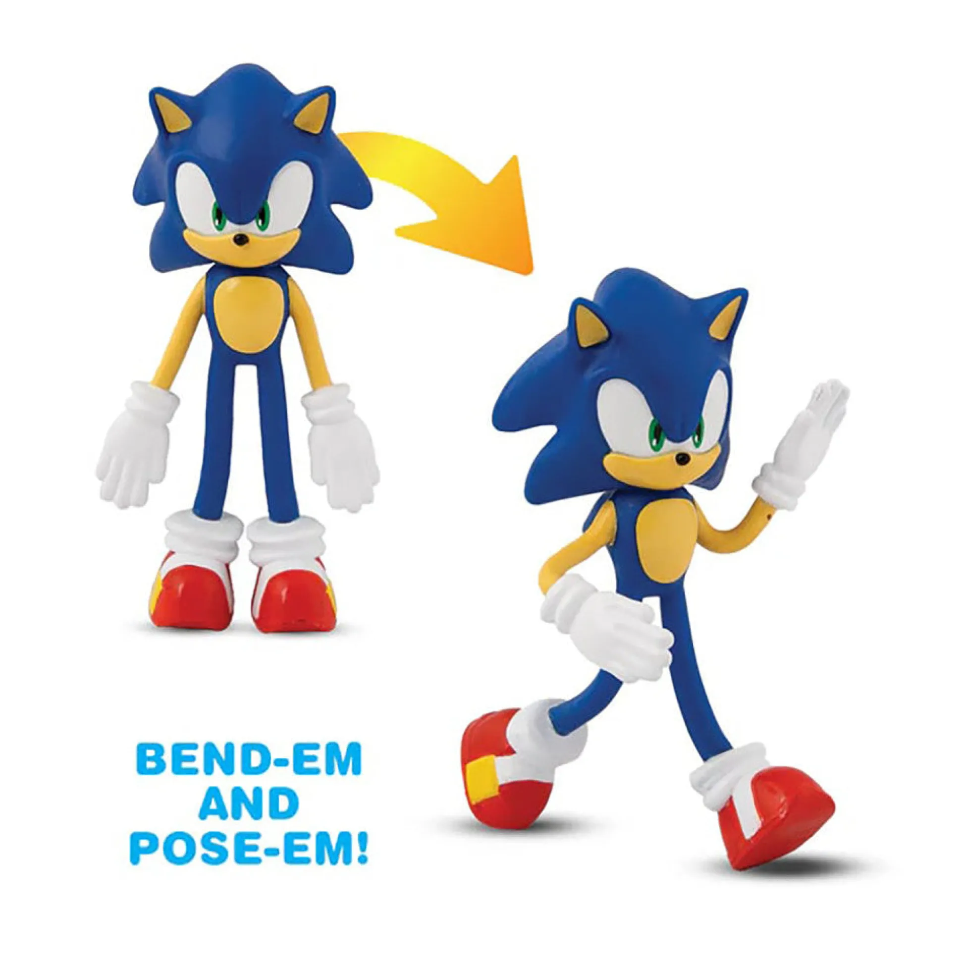 Flat River Group FleXfigs Sonic & Knuckles Articulated Action Figures - 2 Character Pack* Action Figures