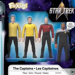Flat River Group FleXfigs Star Trek 4.5 inch Action Figures - Captains Collector Pack* Collectible Figures & Playsets