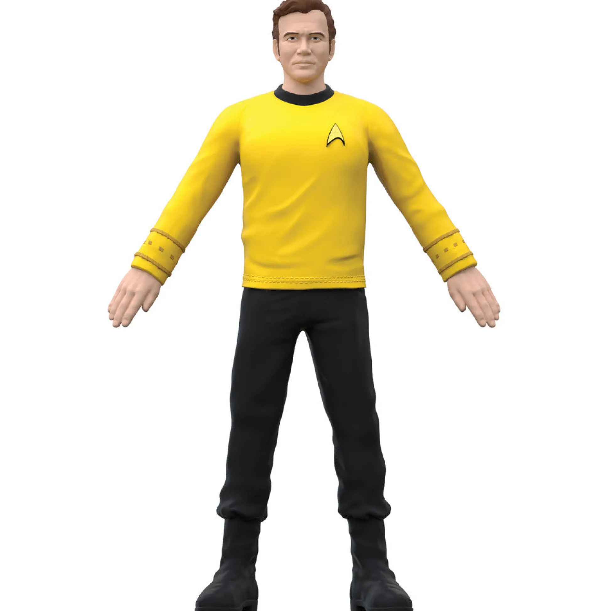 Flat River Group FleXfigs Star Trek Articulated Figures - Captain Kirk & Captain Picard* Collectible Figures & Playsets