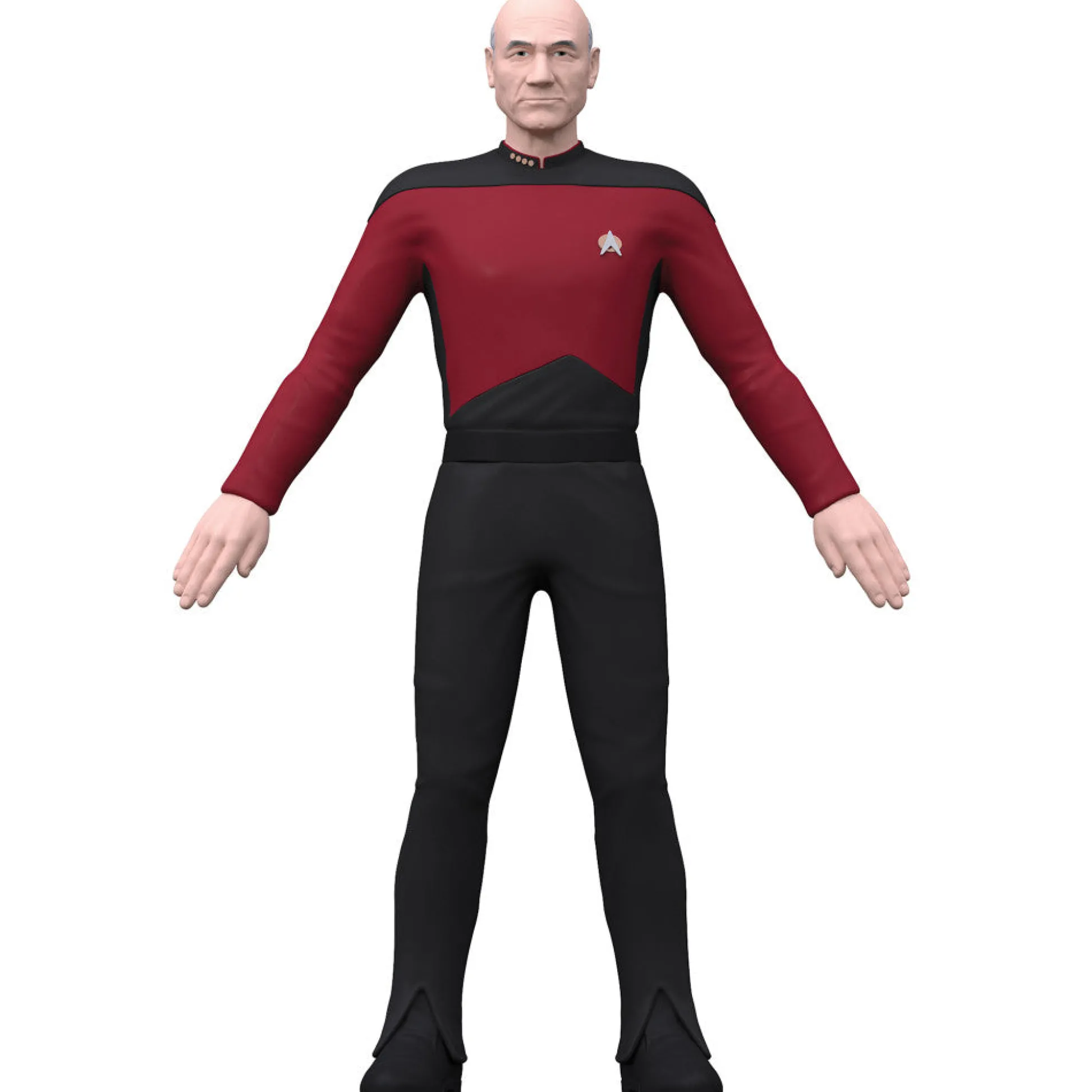 Flat River Group FleXfigs Star Trek Articulated Figures - Captain Kirk & Captain Picard* Collectible Figures & Playsets