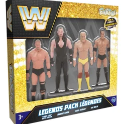 Flat River Group FleXfigs WWE Legends 4-7 inch Articulated Action Figures - The Rock, Hulk Hogan, Stone Cold, Undertaker* Collectible Figures & Playsets