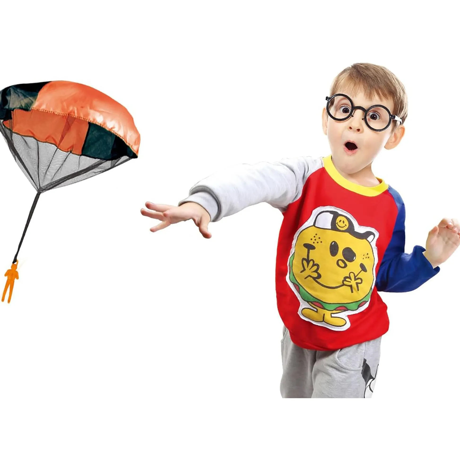 Flat River Group Flight Line Paratrooper Play Set - 4pk 20" Tangle-Free Parafigurines for Kids* Playsets & Vehicles
