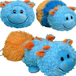 Flat River Group FlipaZoo Magic Tails 2-in-1 Plush - Blue Dragon to Purple Unicorn* Stuffed Animals|Stuffed Animals & Plush Toys