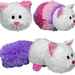 Flat River Group FlipaZoo Magic Tails 2-in-1 Plush - Pink Unicorn to White Cat 14 Inch Cuddly Pillow* Stuffed Animals|Stuffed Animals & Plush Toys