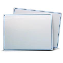 Educators Resource Flipside Dry Erase Learning Mat - Double-Sided - Blue Letters & Numbers - Pack of 48* Preschool Education Toys & Activities