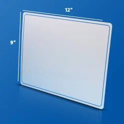 Educators Resource Flipside Dry Erase Learning Mat - Double-Sided - Blue Letters & Numbers - Pack of 48* Preschool Education Toys & Activities