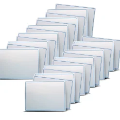 Educators Resource Flipside Products Two-Sided Dry Erase Learning Mat - Letters & Numbers - 9" x 12" - Pack of 24* Preschool Education Toys & Activities