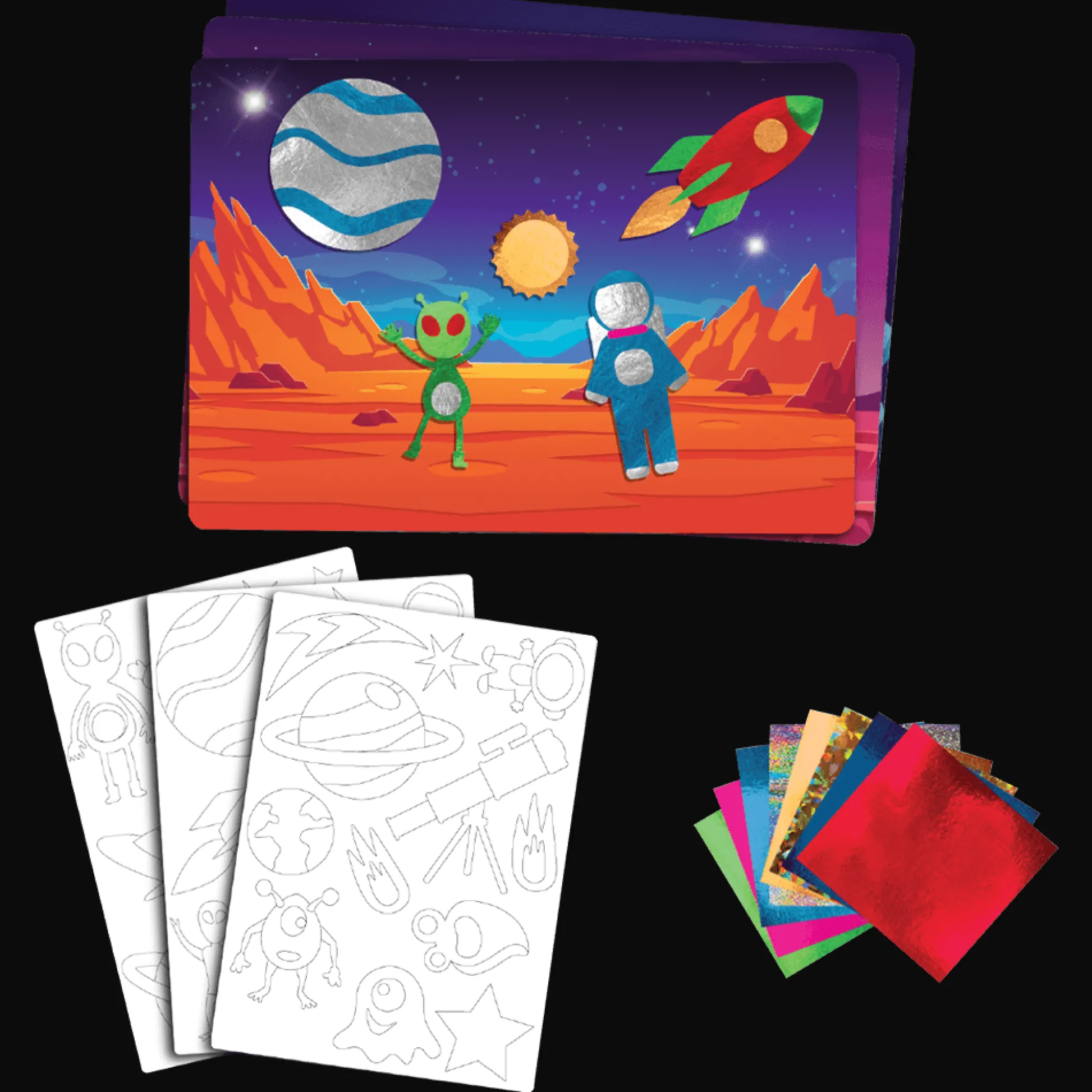 Skillmatics Foil Fun Space Explorer Foil Art Craft Kit* Crafts & Activities