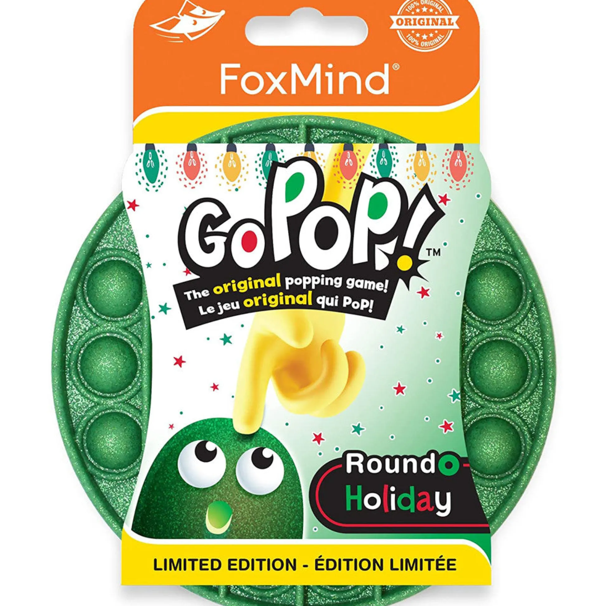 Flat River Group FoxMind Games Go Pop! Roundo Holiday Glitter Green Edition* Strategy Games
