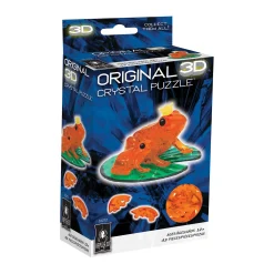 AreYouGame Frog Prince 3D Crystal Puzzle - Vibrant Orange, 43 Pcs* Puzzles