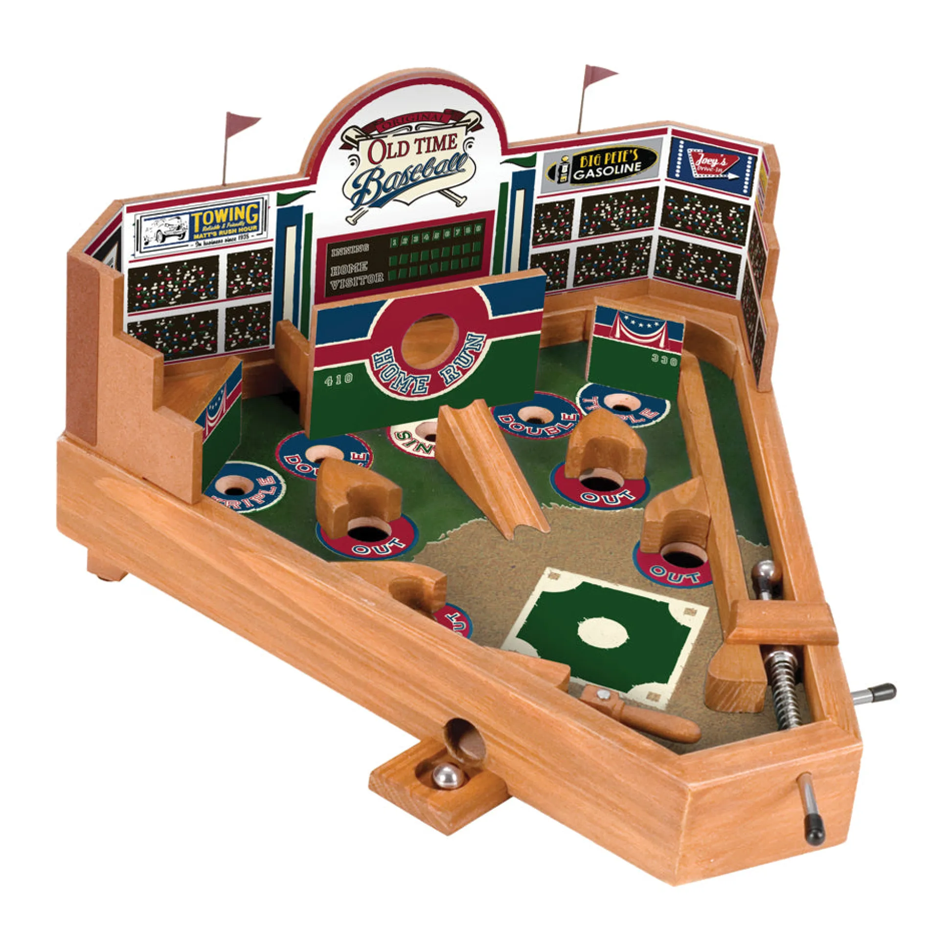 AreYouGame Front Porch Classics Old-Time Wooden Pinball-Style Baseball Game* Role-Playing Games|Board Games