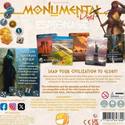 Flat River Group Funforge Monumental Duel - Espionage Deck-Building Game* Strategy Games