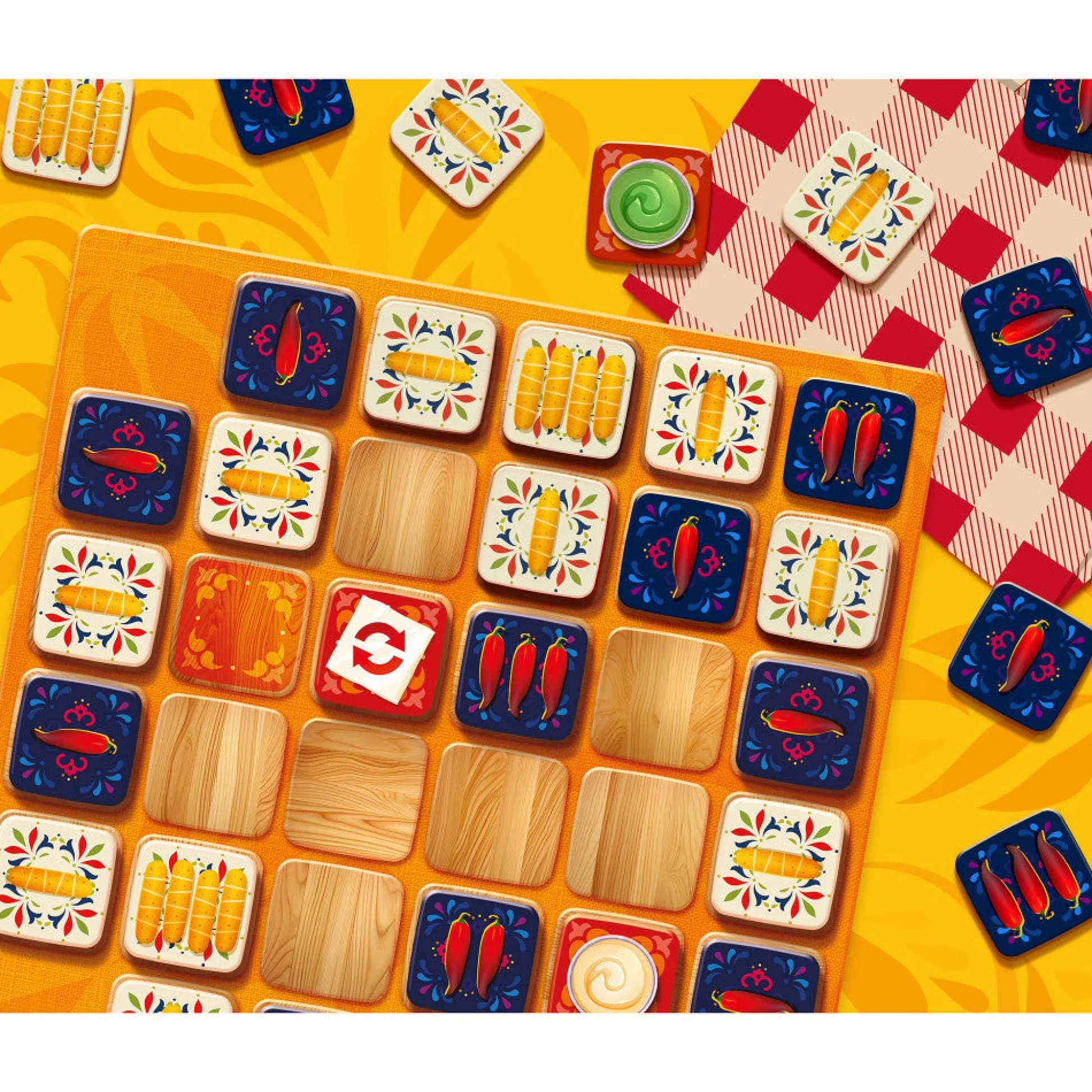 Flat River Group Funforge Tapas Tile Laying Board Game - Strategic Duel for Ages 8+* Role-Playing Games|Board Games
