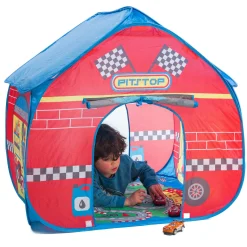 Flat River Group Fun2Give Pop-it-Up Pit Stop Tent with Race-Themed Play Mat* Tents, Tunnels & Playhouses|Dress Up