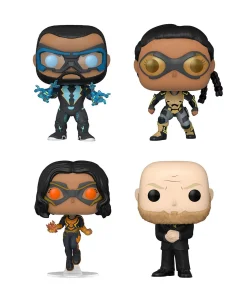 Flat River Group Funko POP! DC Black Lightning 3.75 inch Vinyl Collectors Set - Black Lightning, Thunder, Lightning, Tobias Whale* Funko|Funko