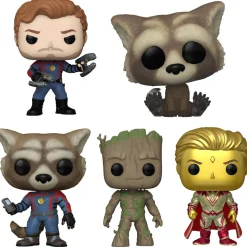 Flat River Group Funko POP! Guardians of the Galaxy 3.75 inch Vinyl Collectors Set - Star Lord, Rocket, Groot, Adam Warlock, Baby Rocket* Marvel|Funko