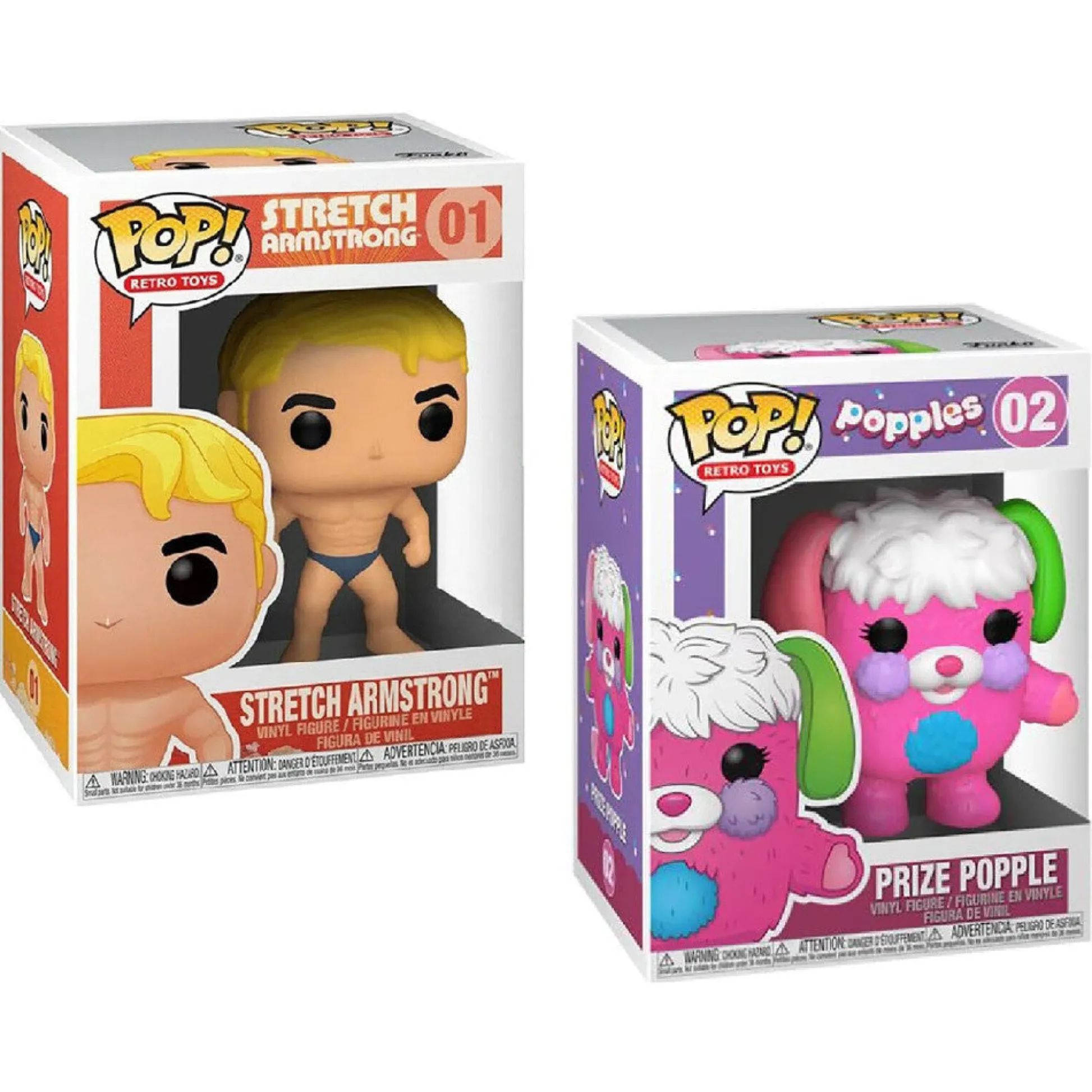 Flat River Group Funko POP! Retro Toys Collectors Set - Stretch Armstrong & Popple Vinyl Figures* Funko|Funko