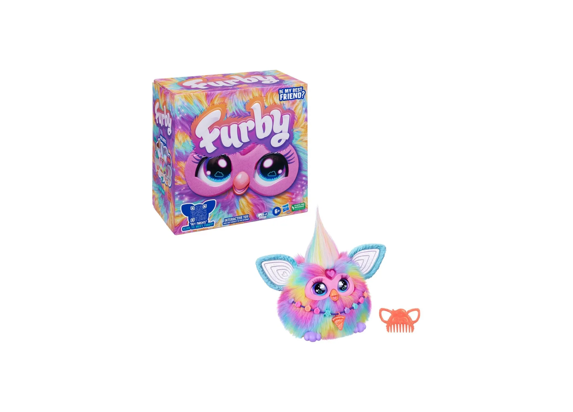 Macy's - Supplier Furby Tie Dye Interactive Plush Toy* Stuffed Animals & Plush Toys