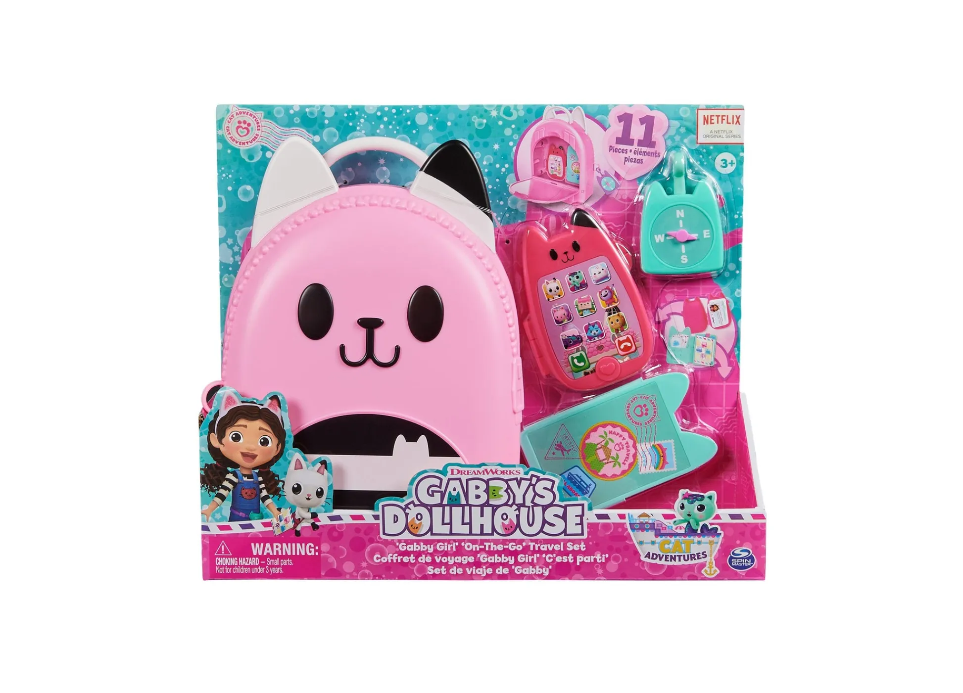 Macy's - Supplier Gabby's Dollhouse 11-Piece On-The-Go Travel Set - Pretend Play Adventure* Stuffed Animals & Plush Toys