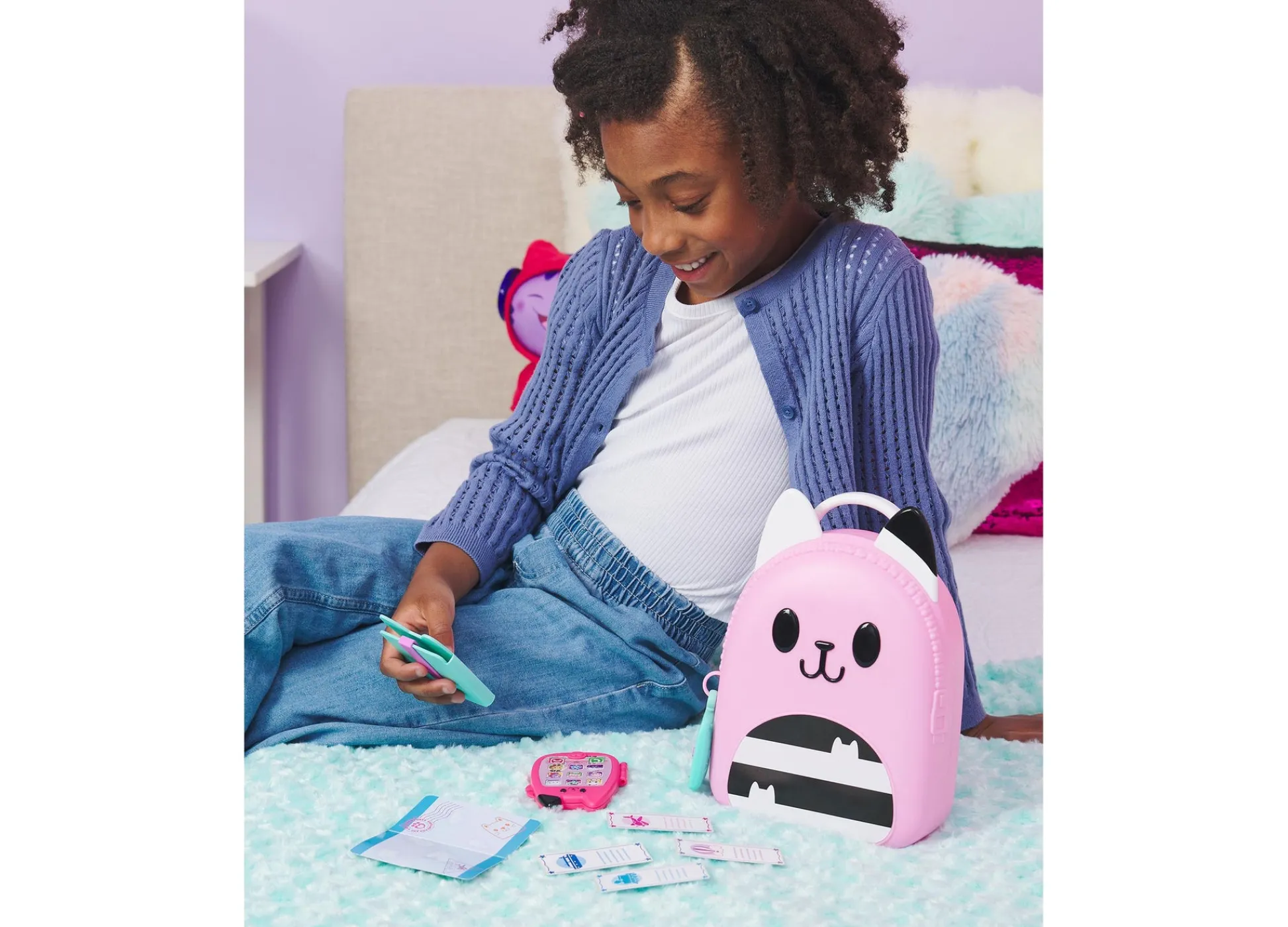 Macy's - Supplier Gabby's Dollhouse 11-Piece On-The-Go Travel Set - Pretend Play Adventure* Stuffed Animals & Plush Toys