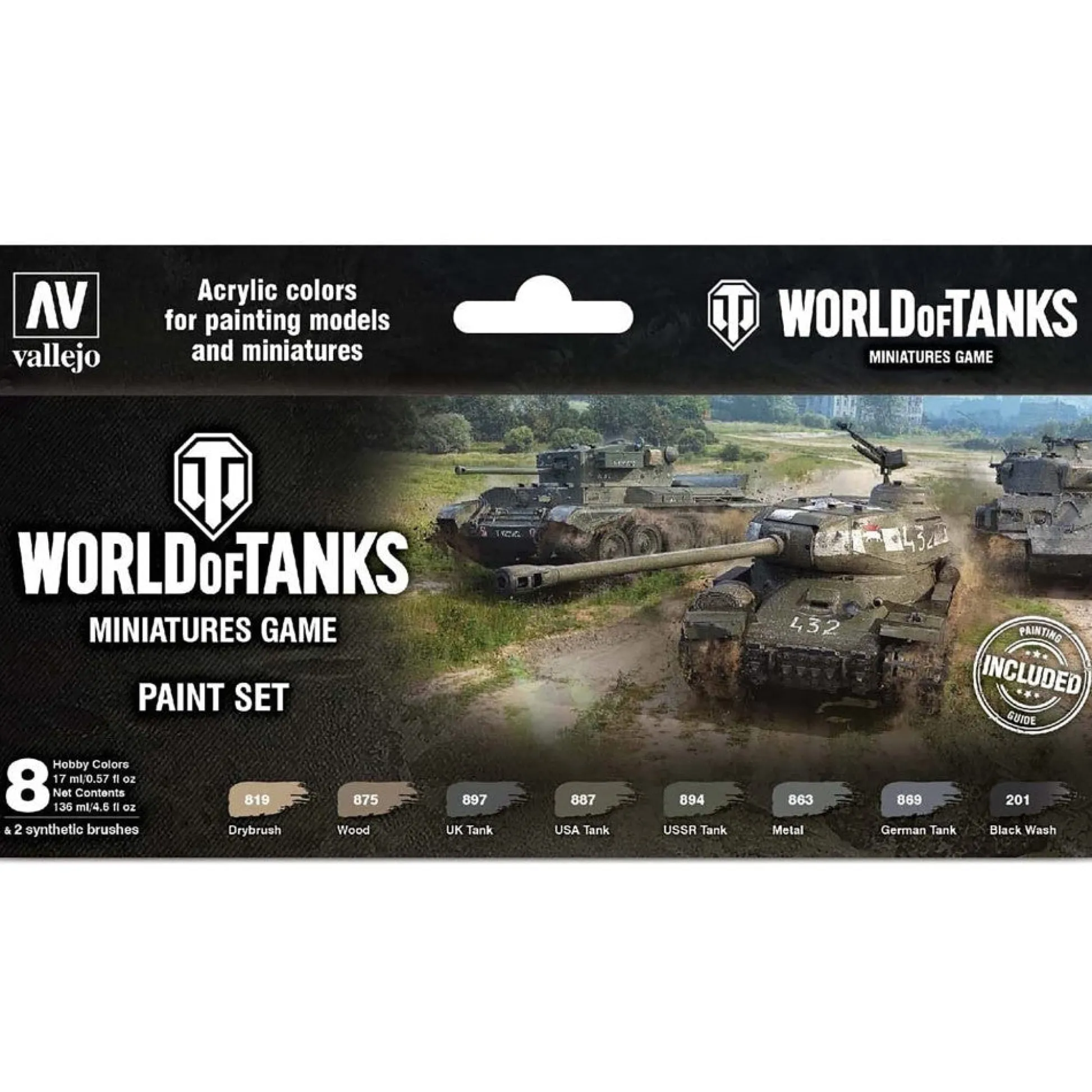 Flat River Group Gale Force Nine World of Tanks Miniatures Game Paint Set* Miniature Figures & Games