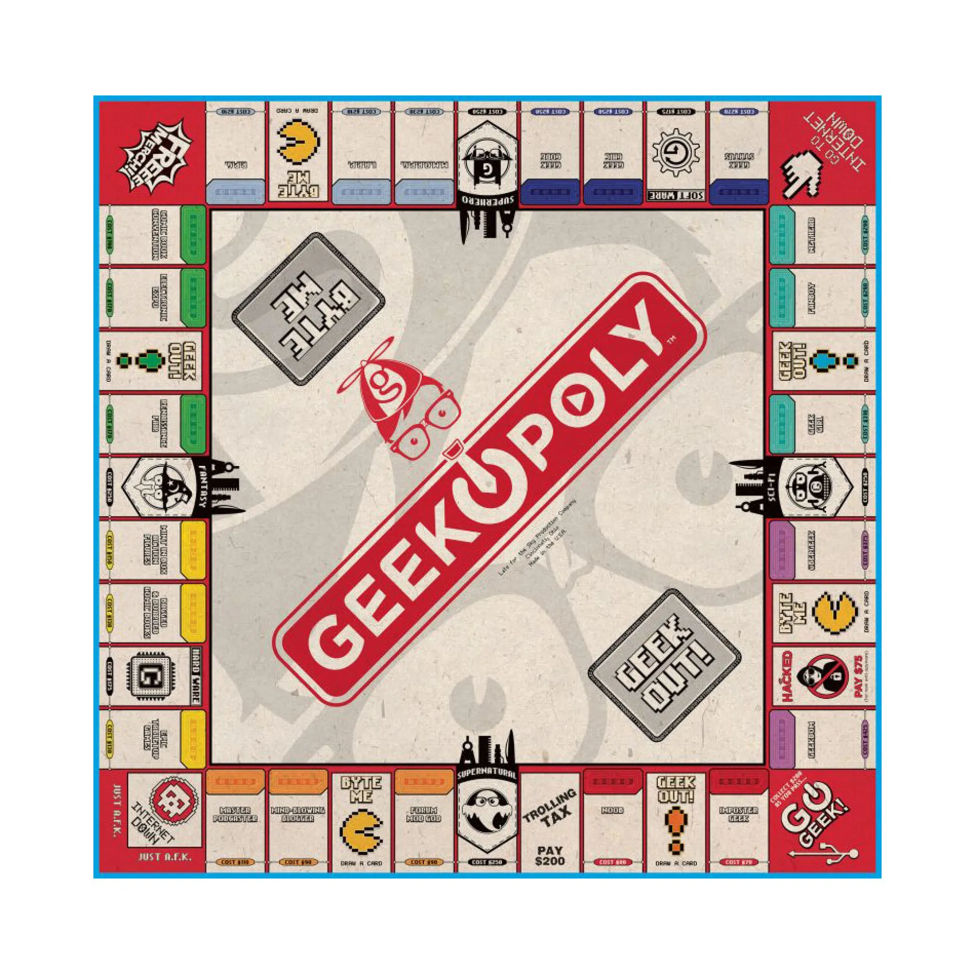 AreYouGame Geek-opoly Ultimate Geek Culture Board Game* Board Games|Role-Playing Games