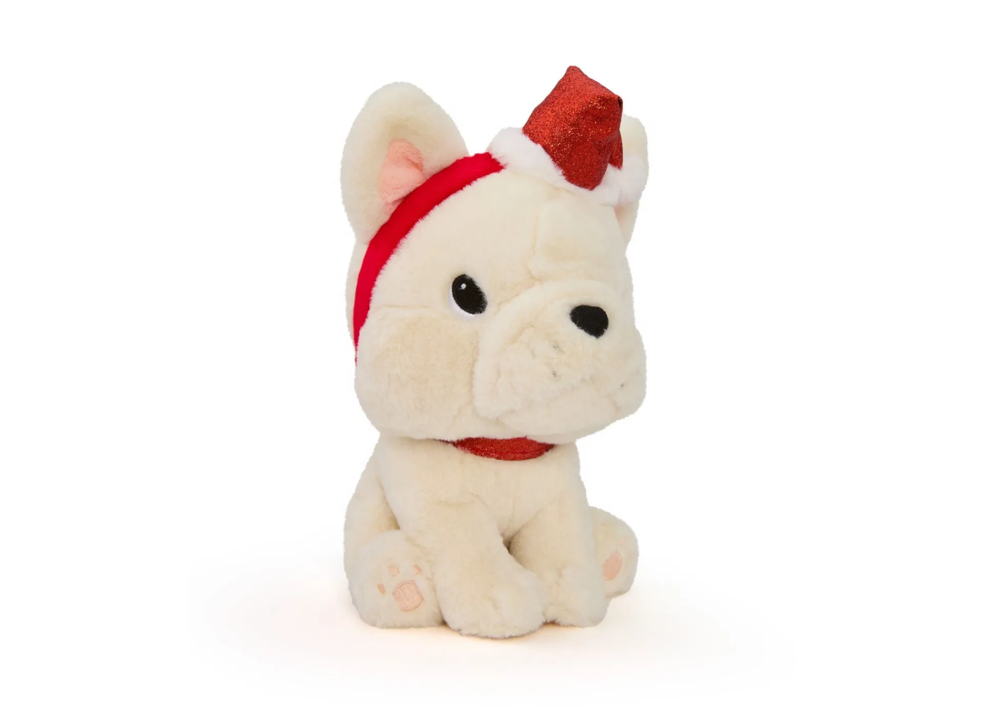 Macy's - Supplier Geoffrey's Toy Box 10 inch French Bulldog Plush with Christmas Hat* Stuffed Animals|Stuffed Animals & Plush Toys
