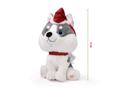 Macy's - Supplier Geoffrey's Toy Box 10 Inch Husky Plush with Festive Christmas Hat* Stuffed Animals|Stuffed Animals & Plush Toys