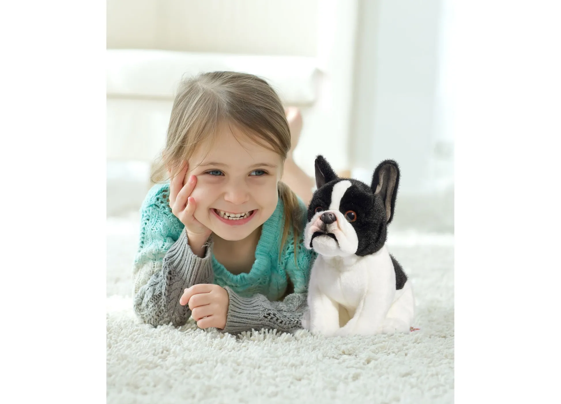 Macy's - Supplier Geoffrey's Toy Box 10 inch Plush French Bulldog Puppy - Exclusive at Macy's* Social & Emotional Skills|Stuffed Animals