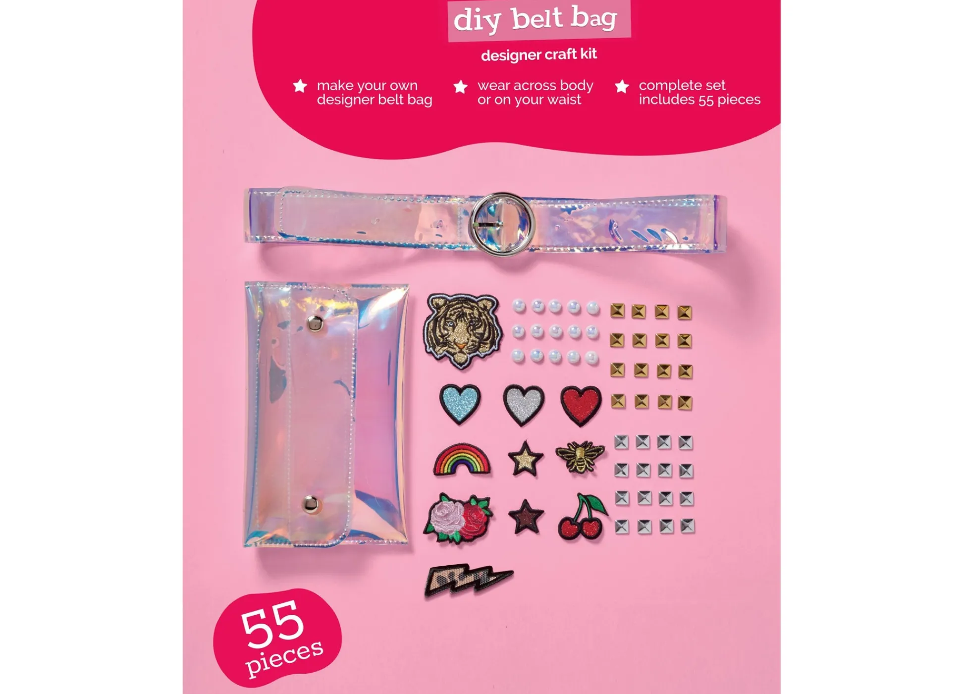 Macy's - Supplier Geoffrey's Toy Box DIY Belt Bag Craft Kit with Embroidered Patches - Exclusive at Macy's* Crafts & Activities