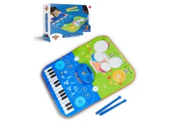Macy's - Supplier Geoffrey's Toy Box 2-in-1 Electronic Piano & Drum Mat, 3 Pieces* Musical & Sound Toys|Musical Toys & Instruments