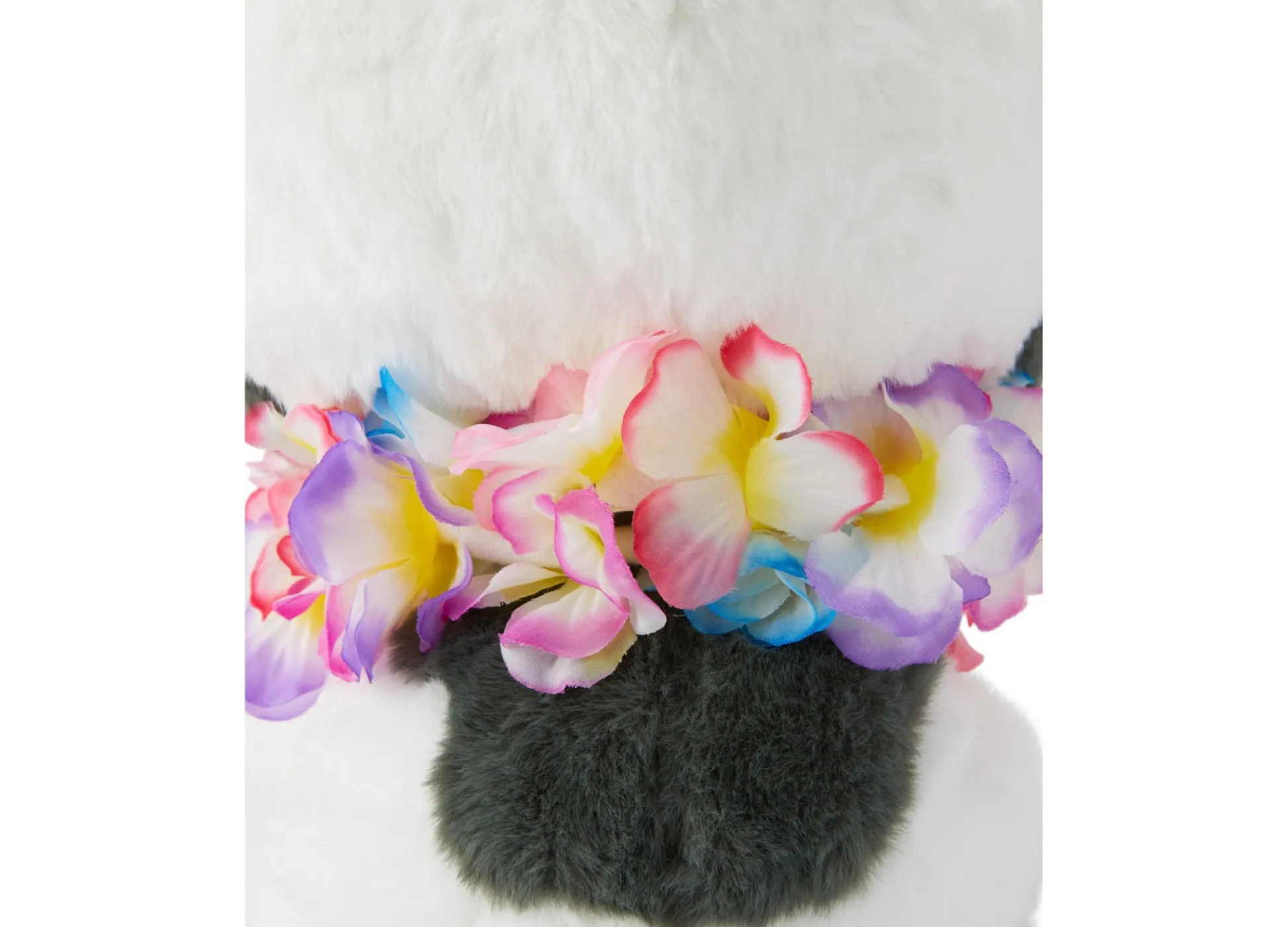 Macy's - Supplier Geoffrey's Toy Box 10-Inch Plush French Bull Dog with Tropical Lei - Grey* Stuffed Animals|Stuffed Animals & Plush Toys
