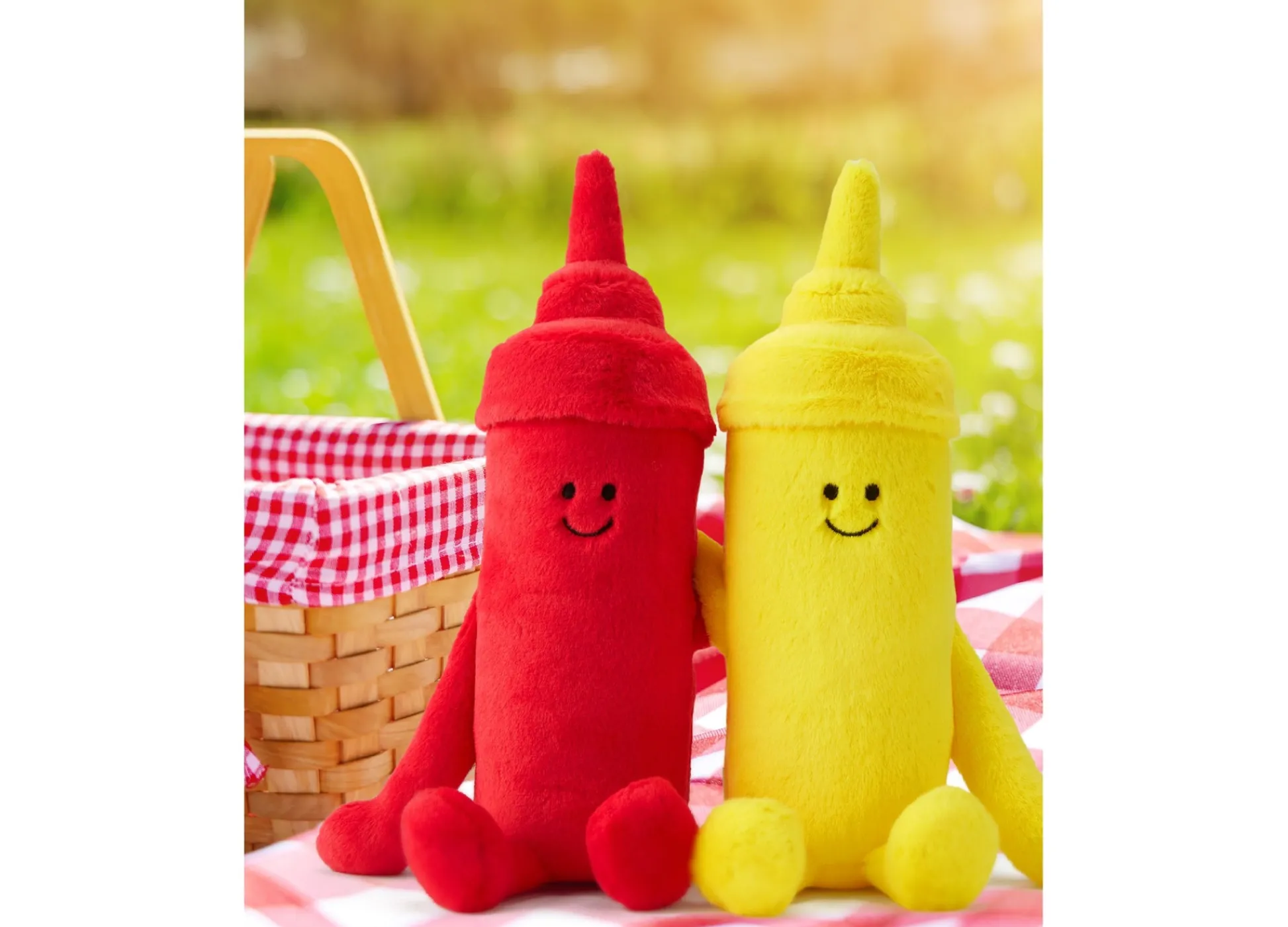 Macy's - Supplier Geoffrey's Toy Box 10-Inch Plush Ketchup and Mustard Set - Cuddle Pals* Stuffed Animals|Stuffed Animals & Plush Toys