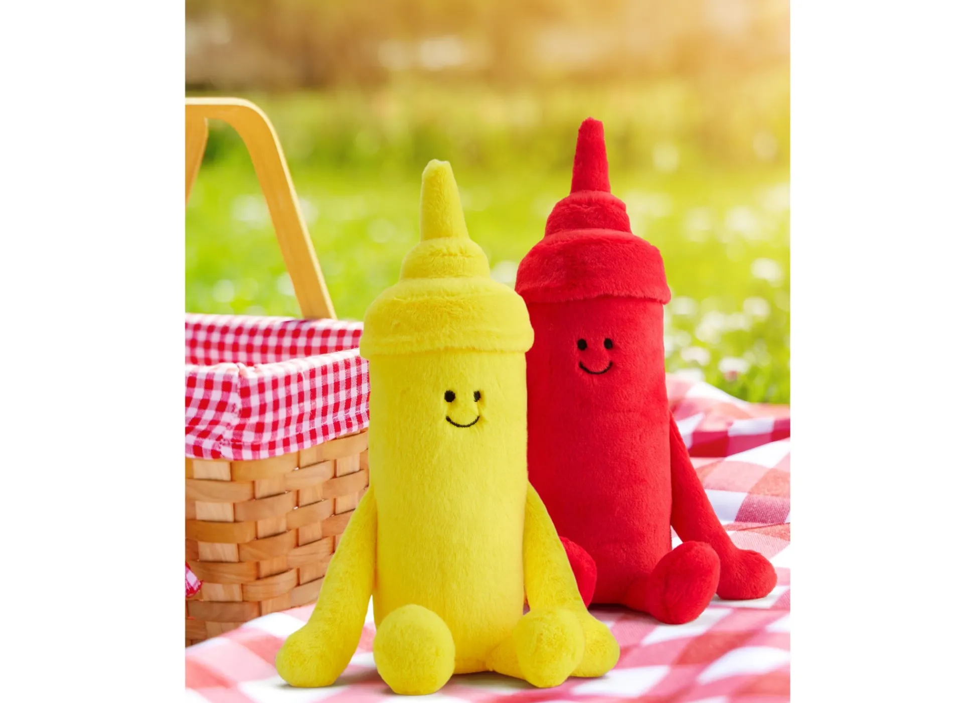 Macy's - Supplier Geoffrey's Toy Box 10-Inch Plush Ketchup and Mustard Set - Cuddle Pals* Stuffed Animals|Stuffed Animals & Plush Toys