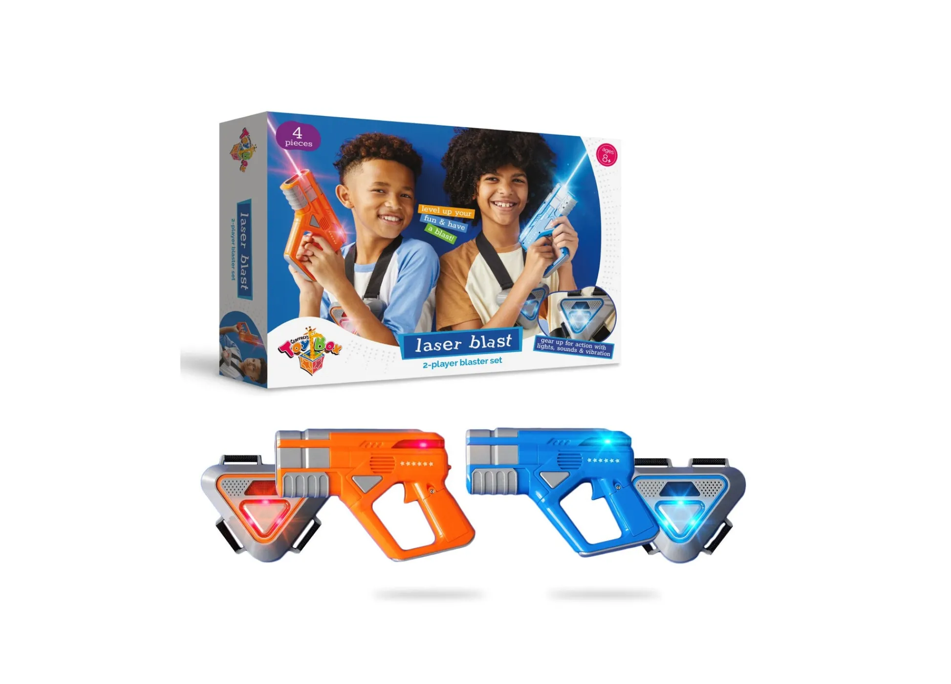Macy's - Supplier Geoffrey's Toy Box Laser Blast 2-Player Blaster Set for Kids* Nerf & Toy Blasters|Nerf & Toy Blasters
