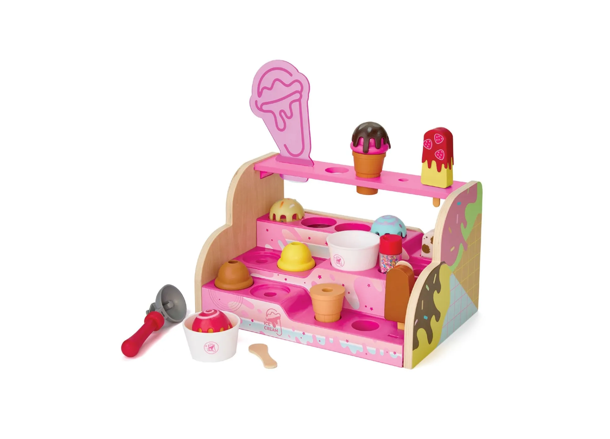 Macy's - Supplier Geoffrey's Toy Box Scoop Top Ice Cream Counter Playset* Kitchens & Play Food|Dress Up