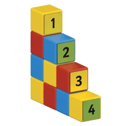 Educators Resource Geomag Magicube Math Building Set - 55 Pieces, Recycled Materials* Magnetic Tiles & Building Sets