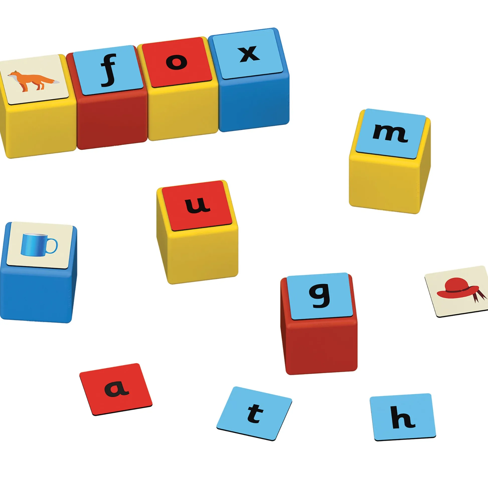 Educators Resource Geomag Magicube 55-Piece Recycled Word Building Set - Educational Toy* Reading, Writing & Speech|Magnetic Tiles & Building Sets