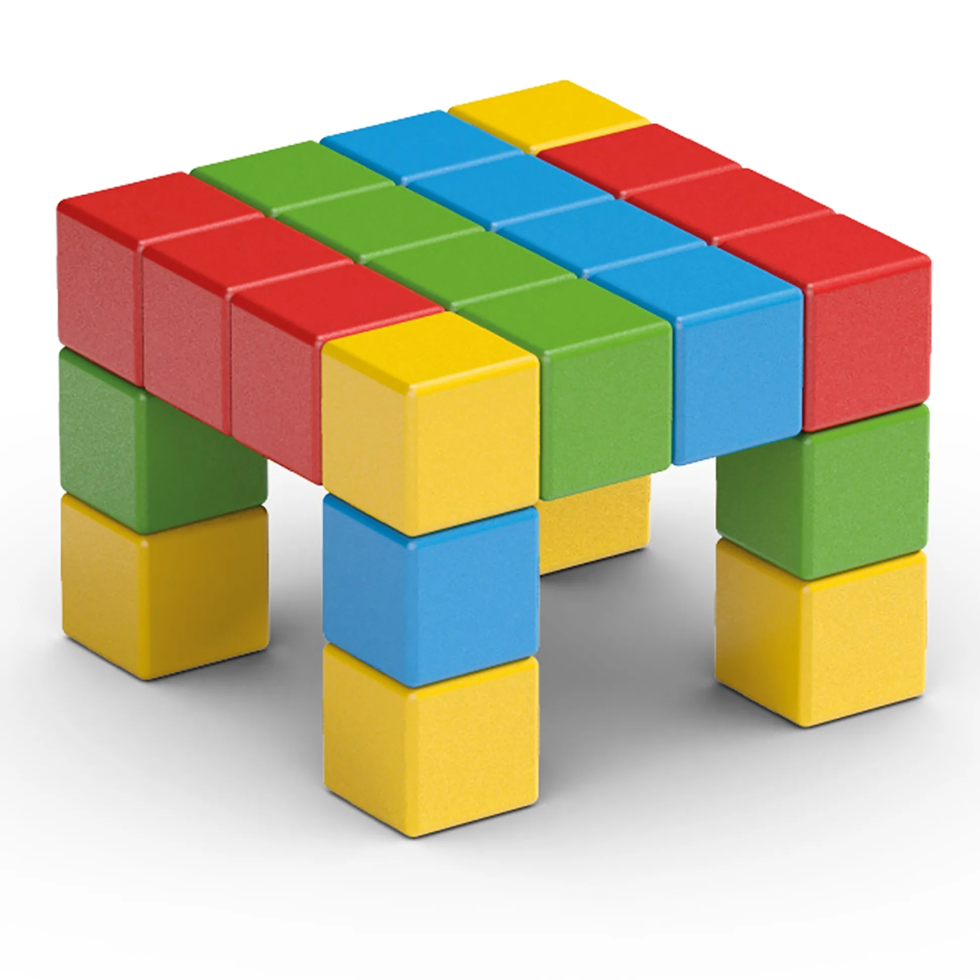 Educators Resource Geomag Magicubes 24-Piece Recycled Magnetic Building Set for Toddlers* Magnetic Tiles & Building Sets