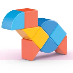 Educators Resource Geomag Magicubes 9-Piece Recycled Shapes Set - STEM Building Blocks* Magnetic Tiles & Building Sets