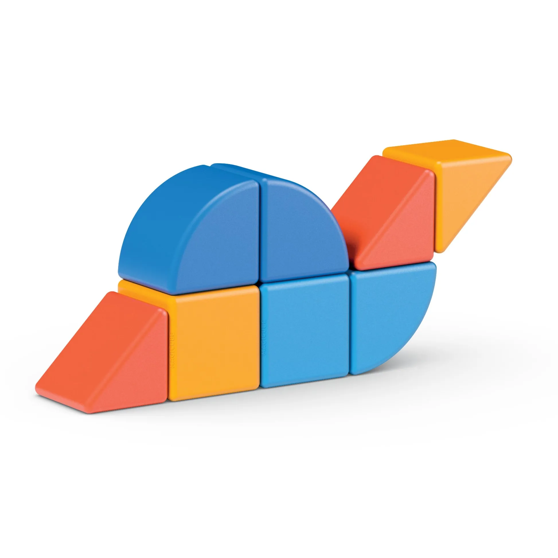 Educators Resource Geomag Magicubes 9-Piece Recycled Shapes Set - STEM Building Blocks* Magnetic Tiles & Building Sets