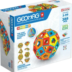 Educators Resource Geomag MASTERBOX Supercolor Recycled Magnetic Building Set - 388 Pieces* Magnetic Tiles & Building Sets