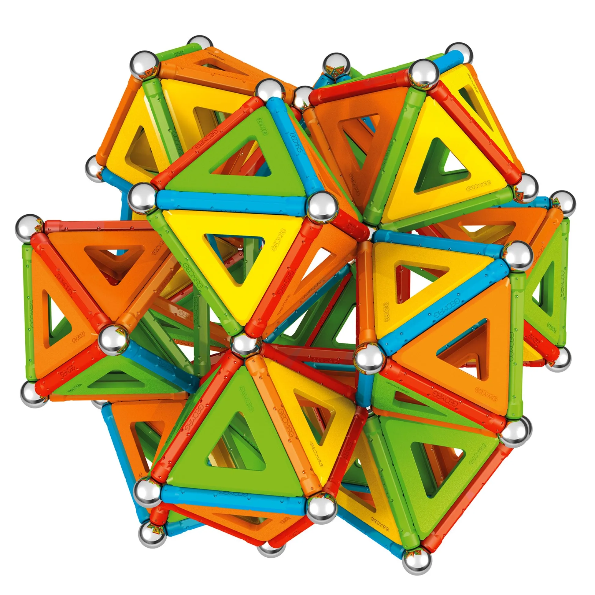Educators Resource Geomag MASTERBOX Supercolor Recycled Magnetic Building Set - 388 Pieces* Magnetic Tiles & Building Sets
